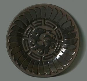 Black incised Plate